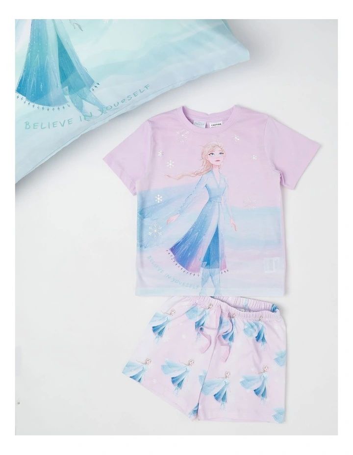 Frozen Snowflakes Pyjamas With A Pillowcase Lilac image 5