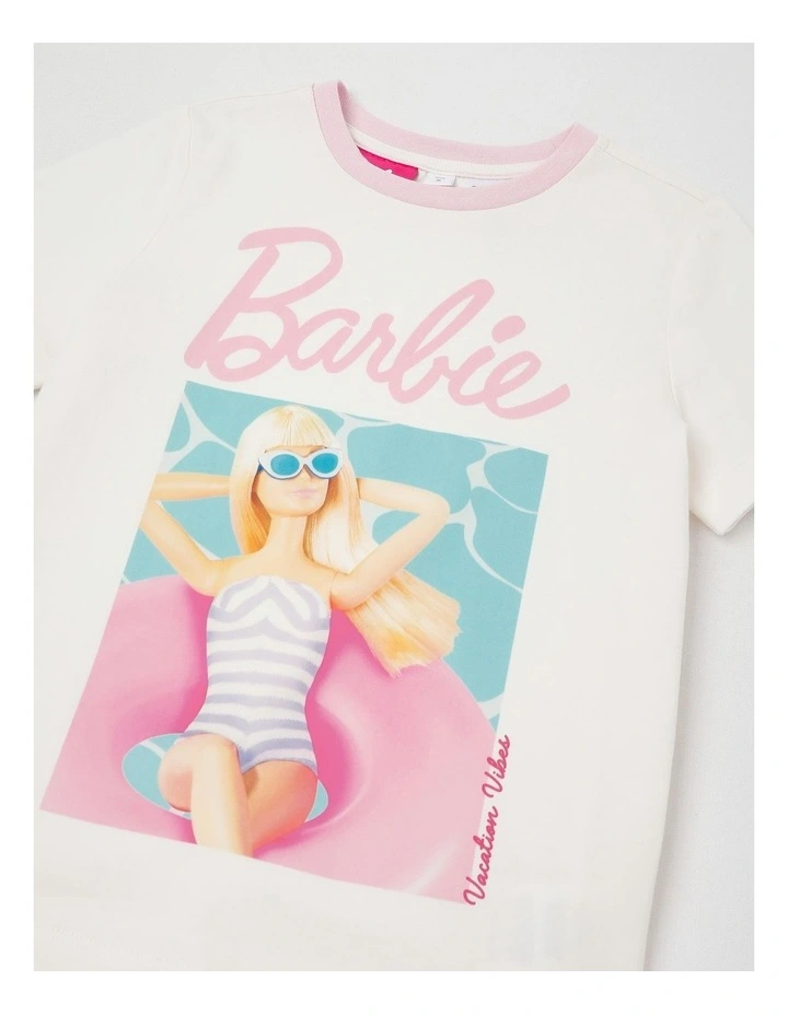 Barbie Beach Pyjamas With A Pillowcase in Cream image 2