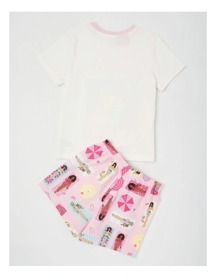 Barbie Beach Pyjamas With A Pillowcase in Cream image 3