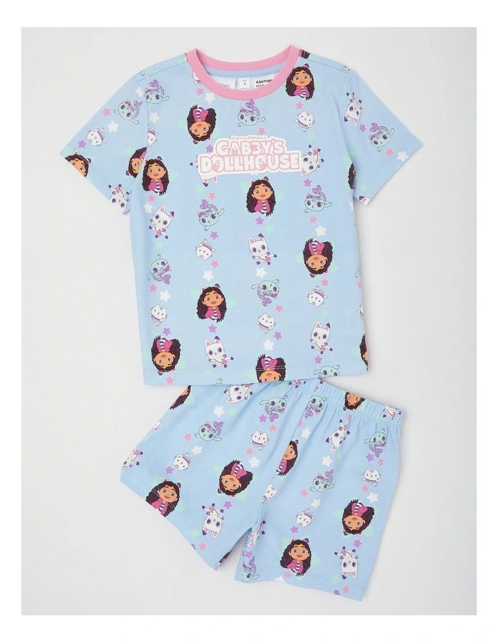 Gabby's Dollhouse Star Pyjamas With A Pillowcase in Bluestone image 2