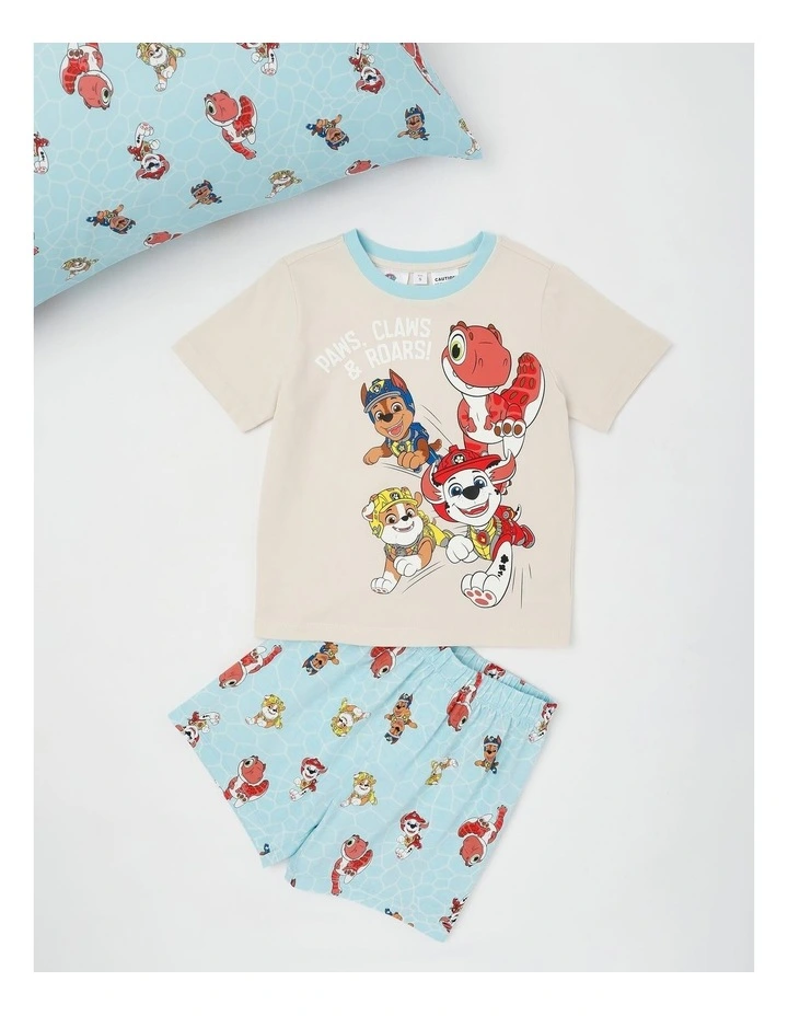 Paw Patrol Dino Pyjamas With A Pillowcase in Aqua image 1