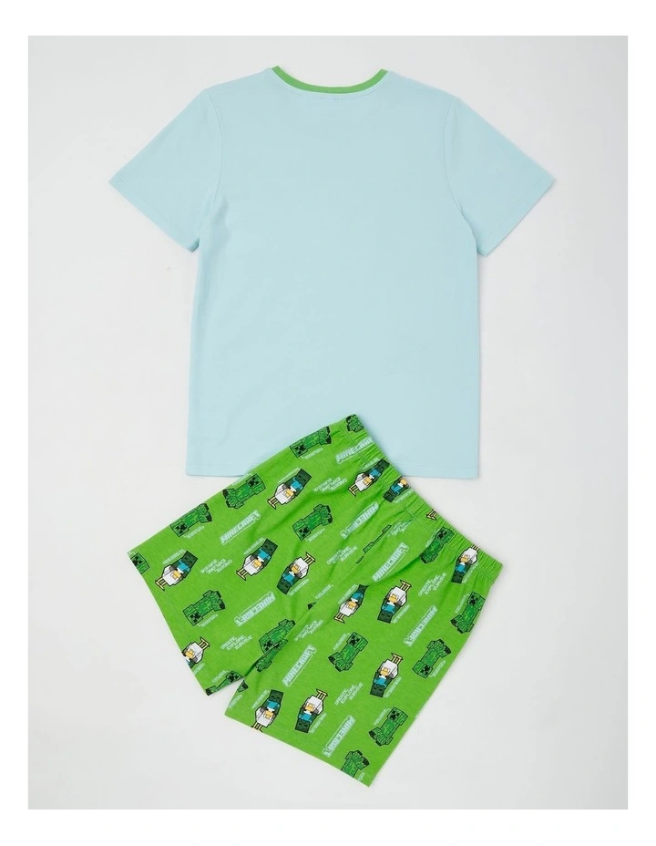 Minecraft Chicken Pyjamas With A Pillowcase in Aqua image 3