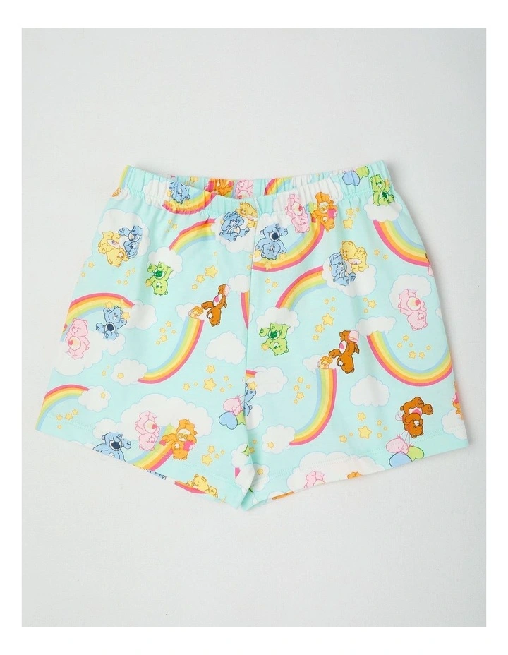 Care Bears Rainbow Pyjamas With A Pillowcase in Aquamarine image 4