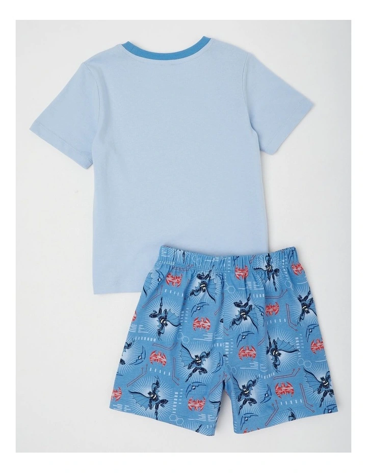 Batman City Pyjamas With A Pillowcase in Baby Blue image 3