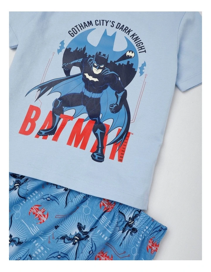 Batman City Pyjamas With A Pillowcase in Baby Blue image 4