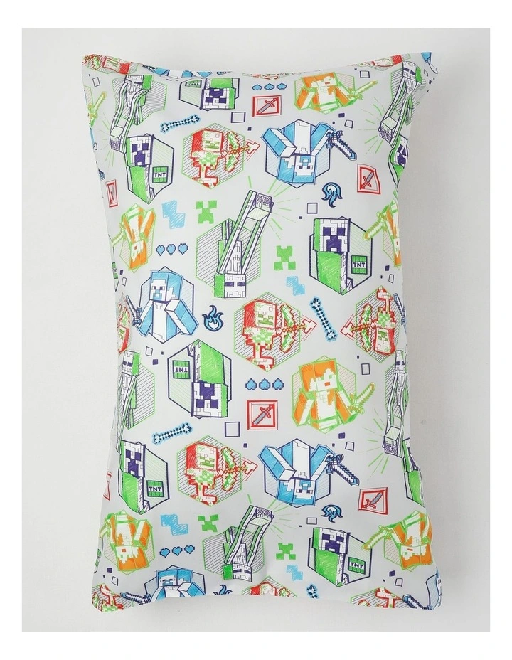 Minecraft Sketchy Pyjamas With A Pillowcase in Grey image 5