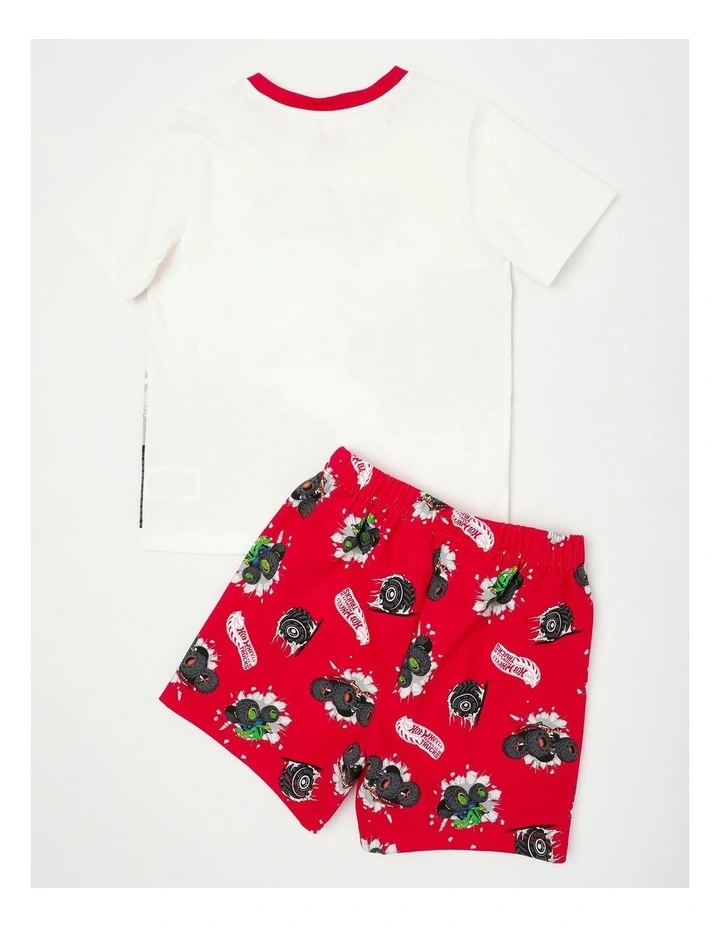 Hot Wheels Monster Truck Pyjamas With A Pillowcase Red image 4