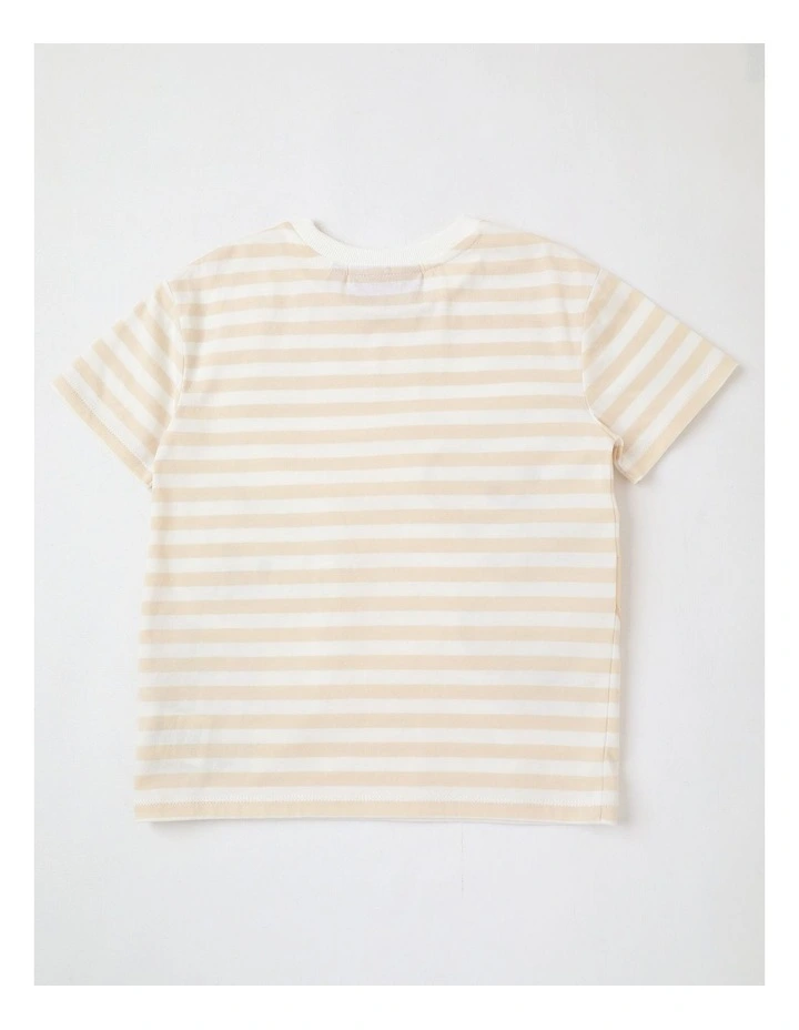 Daisy & Dawson Bear Buddy T-Shirt in Beige image 3