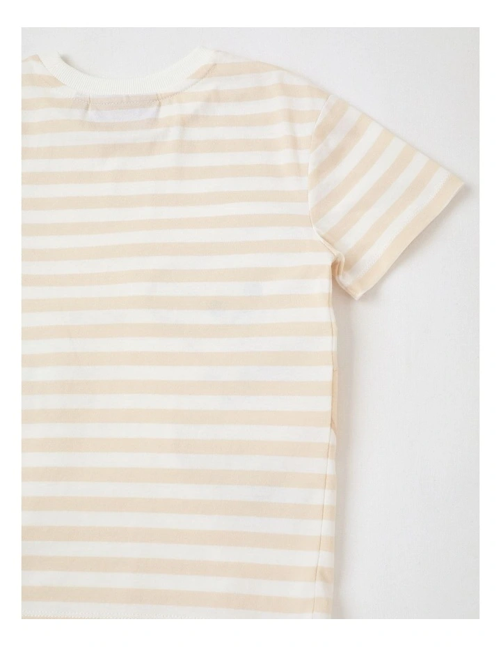 Daisy & Dawson Bear Buddy T-Shirt in Beige image 4