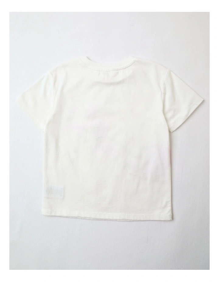 Sparkly Reindeer Christmas T-Shirt in White image 3