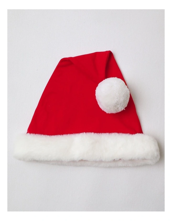 Christmas Santa Tee & Hat Set in Red image 4