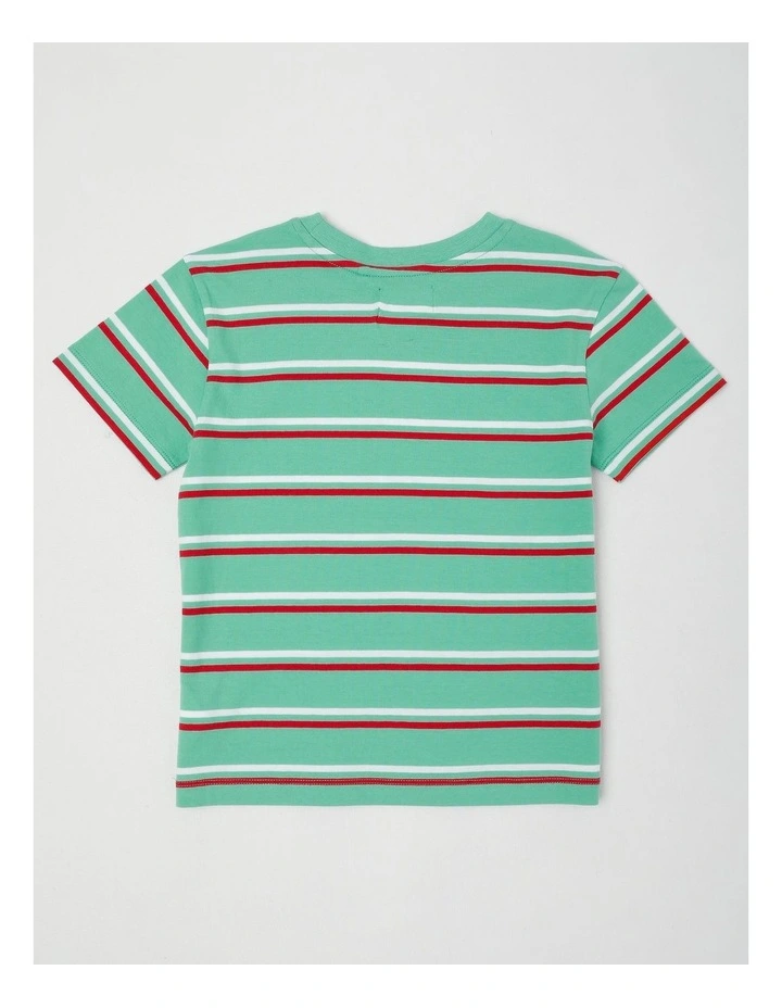 Myer Giftorium Dino Pocket T-Shirt in Green image 3