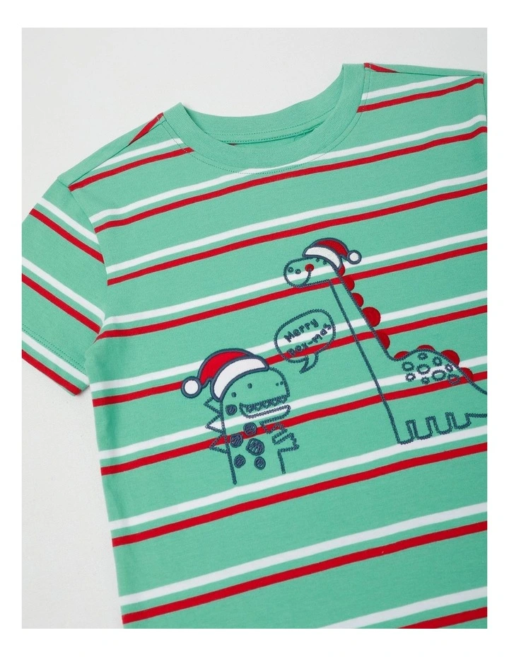 Myer Giftorium Dino Pocket T-Shirt in Green image 4
