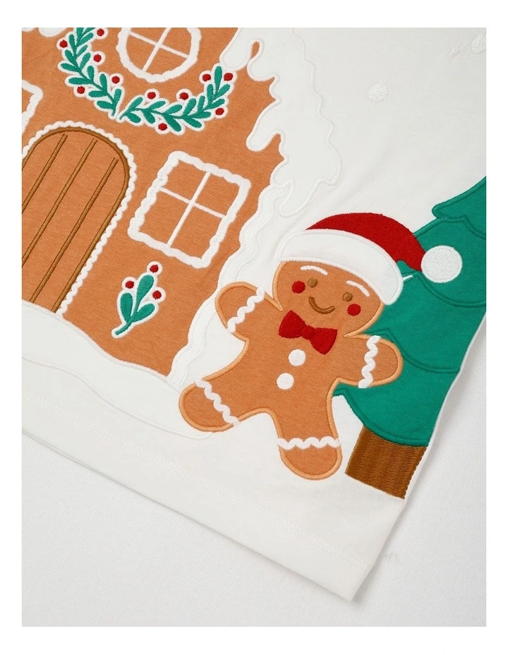 Myer Giftorium Gingerbread T-Shirt in White image 4