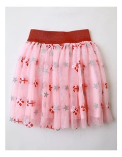 Holiday Gift Tutu Skirt in Pink