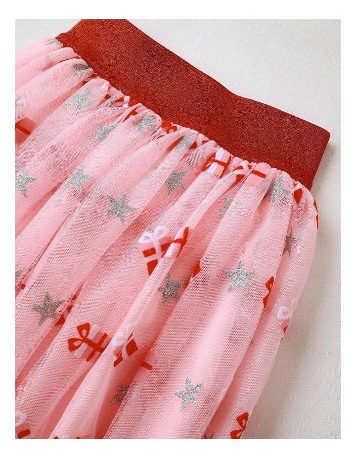 Holiday Gift Tutu Skirt in Pink image 2