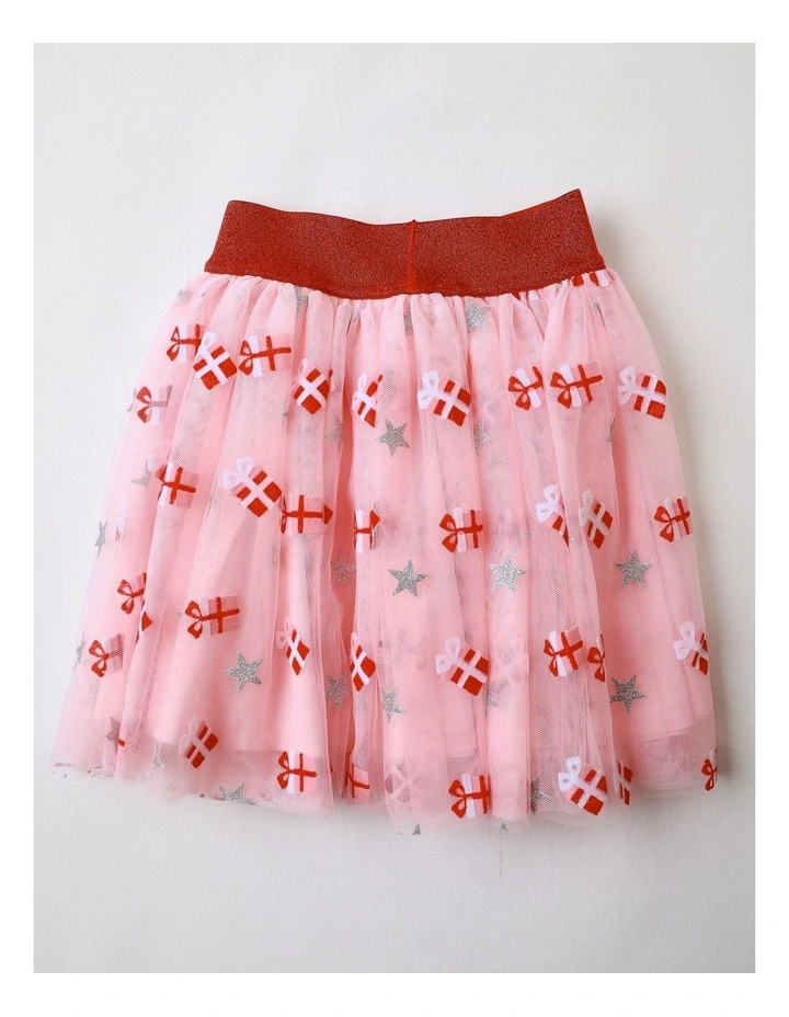 Holiday Gift Tutu Skirt in Pink image 3
