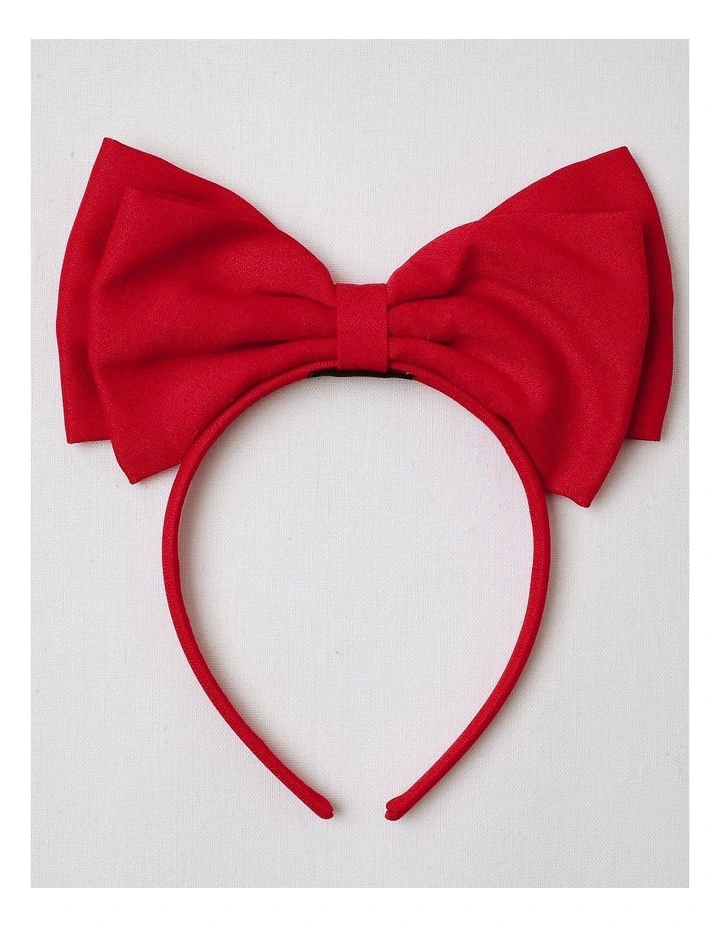 Mrs Claus Tutu Dress with Hairband in Red image 4