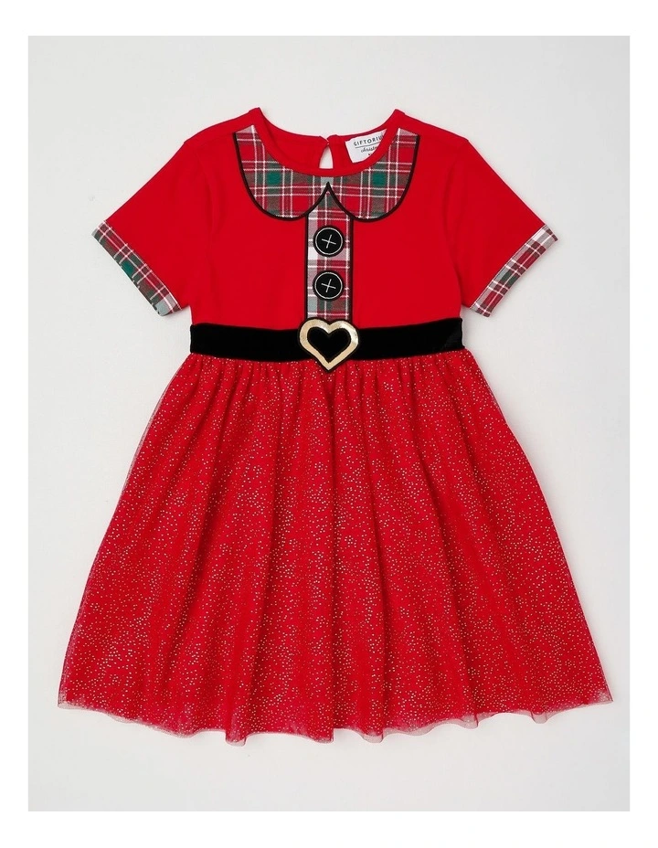 Mrs. Claus Tutu Dress in Red image 1