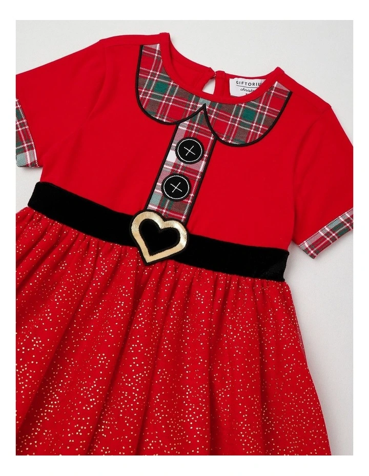 Mrs. Claus Tutu Dress in Red image 2