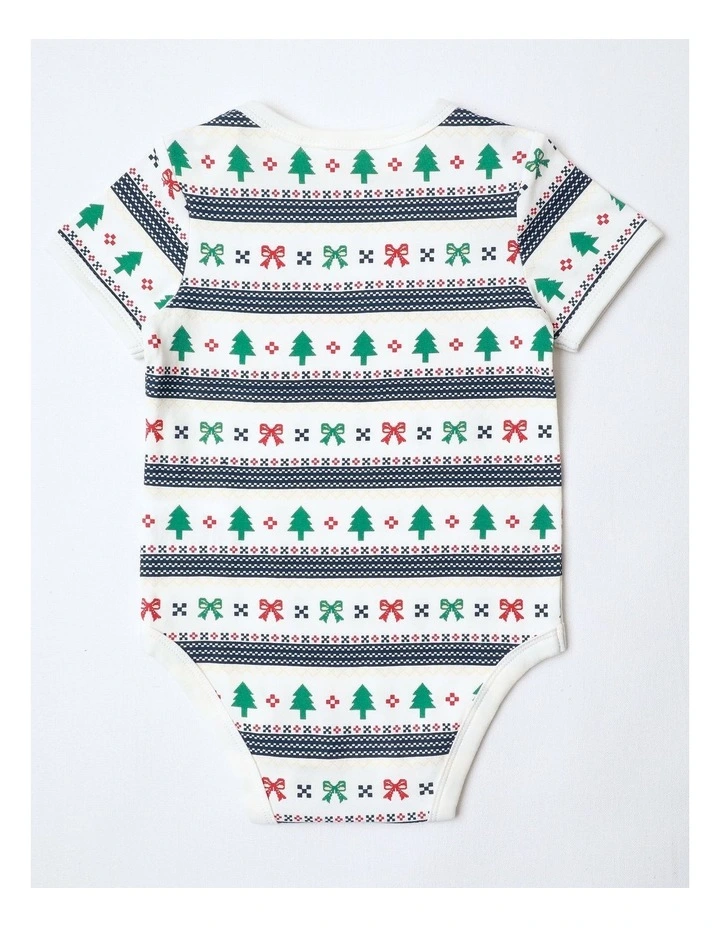 Daisy & Dawson Bear Cub Bodysuit in Multi image 3