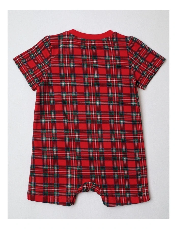 Little Gingerbread Buddy Romper in Red image 3