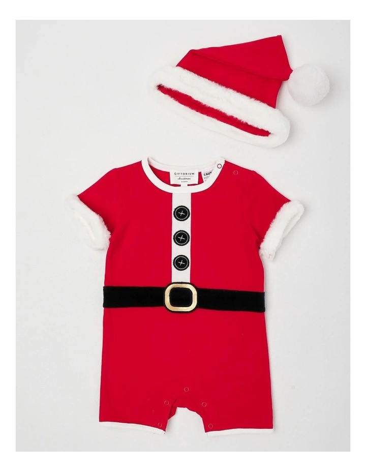 Myer Giftorium Santa Romper in Red image 1