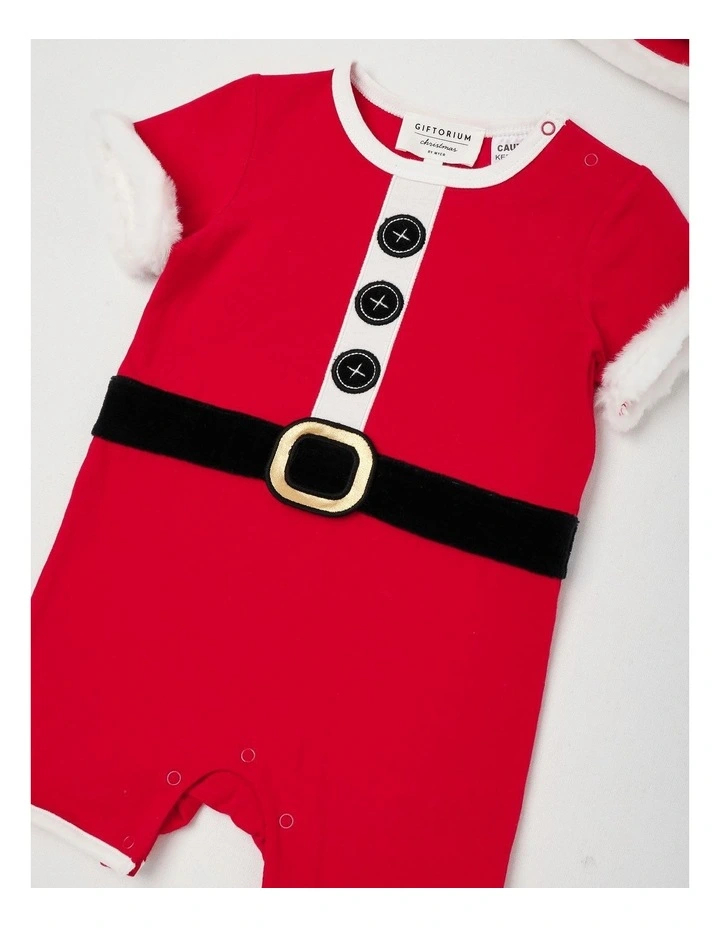 Myer Giftorium Santa Romper in Red image 2