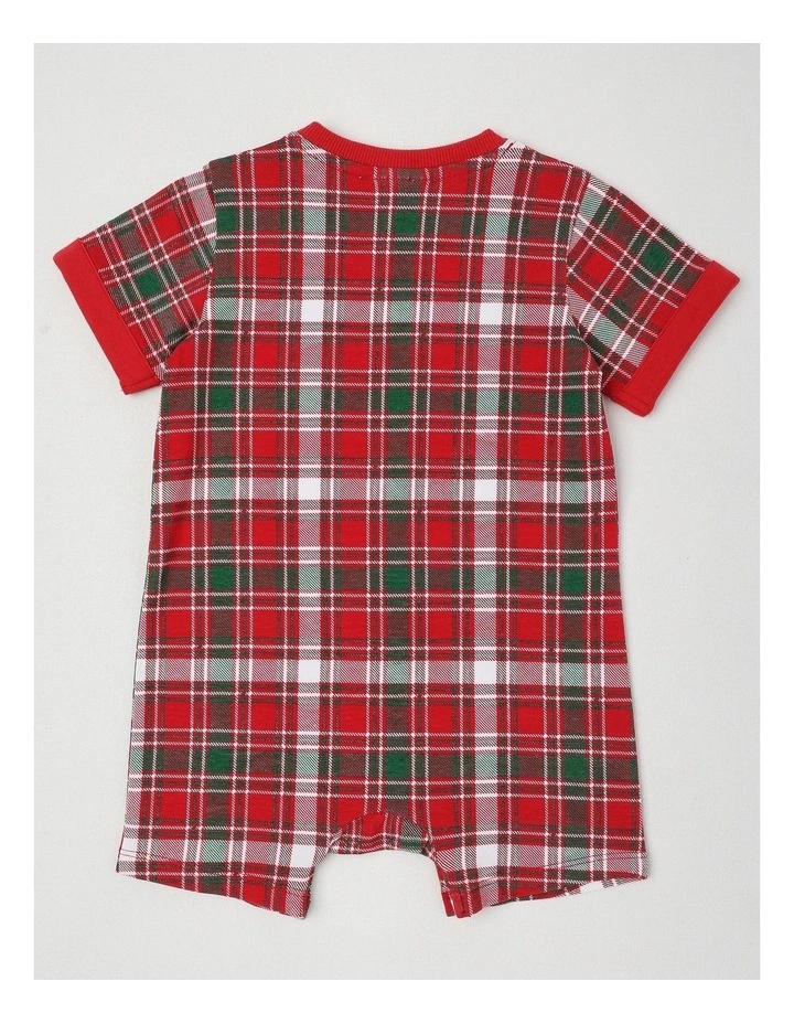 Gingerbread Man Romper in Red image 3