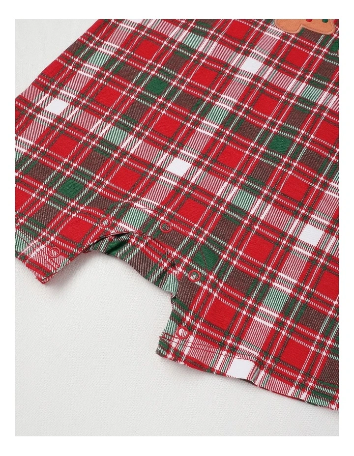 Gingerbread Man Romper in Red image 4