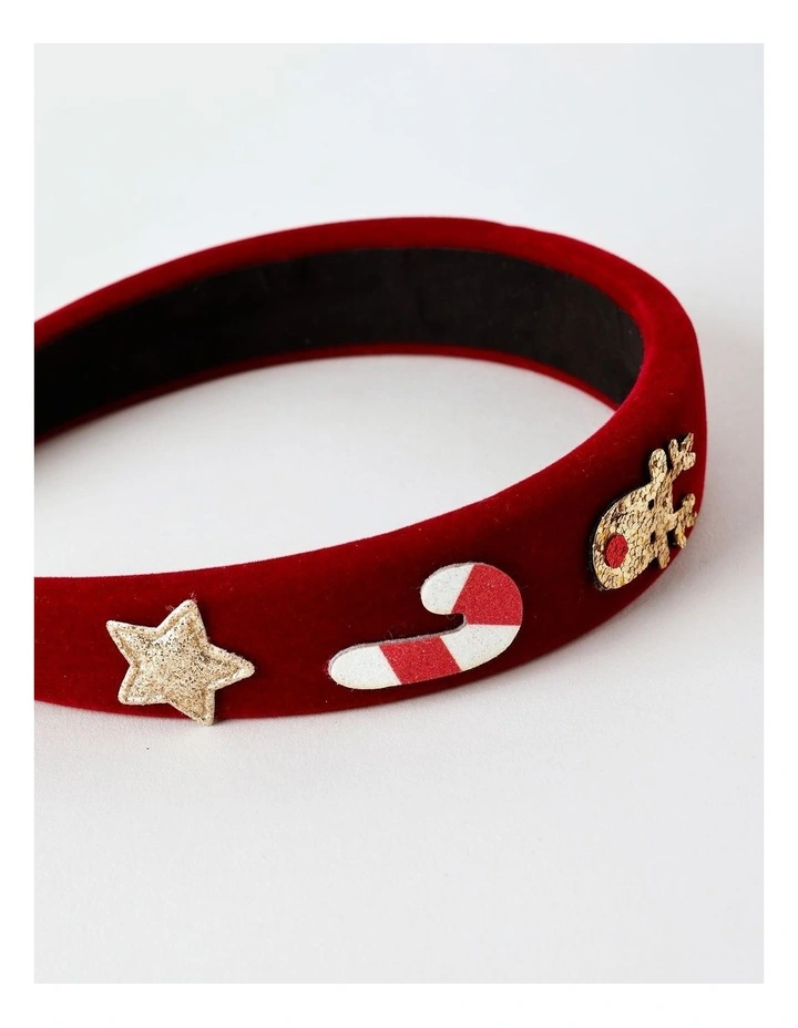 Christmas Character Headband in Red image 3