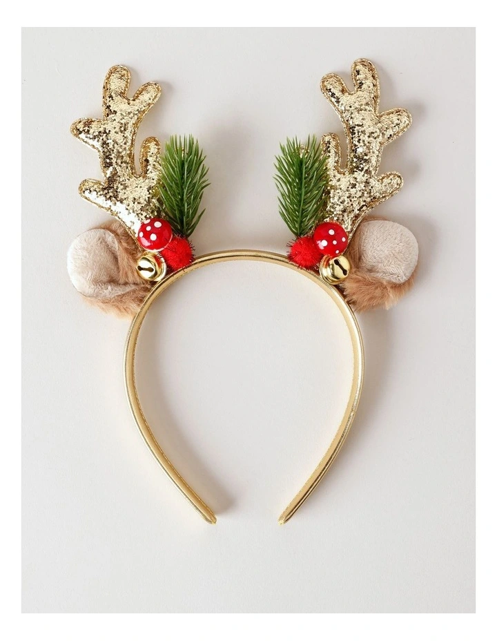 Christmas Reindeer Headband in Brown image 1