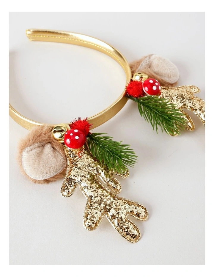 Christmas Reindeer Headband in Brown image 2