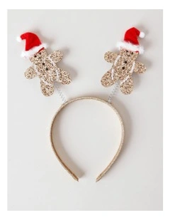 Christmas Gingerbread Headband in Gold
