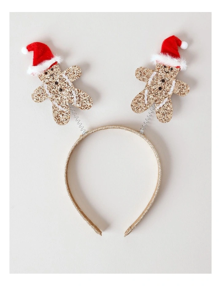 Christmas Gingerbread Headband in Gold image 1
