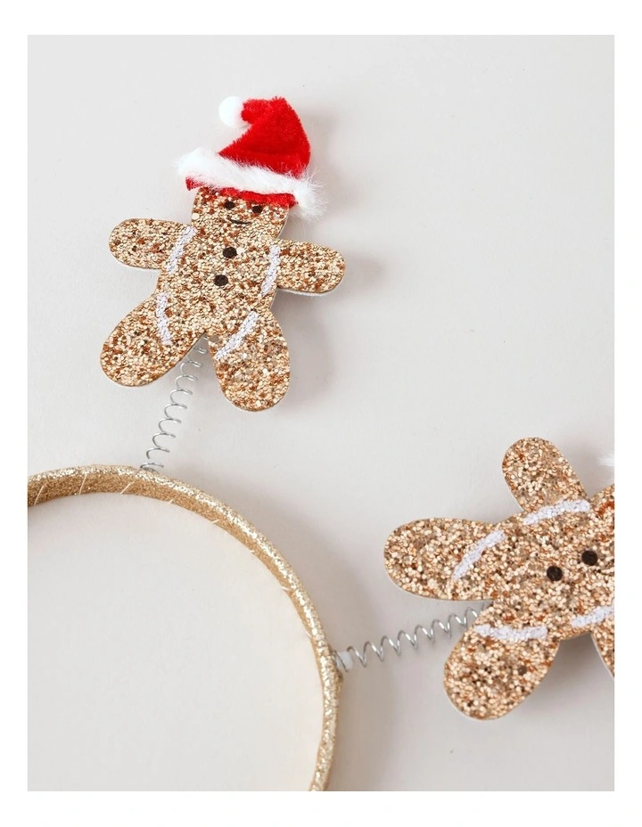 Christmas Gingerbread Headband in Gold image 2