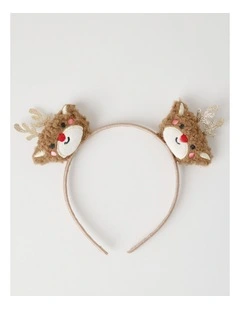 Myer Giftorium Reindeer Headband in Brown
