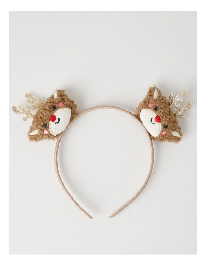 Myer Giftorium Reindeer Headband in Brown image 1