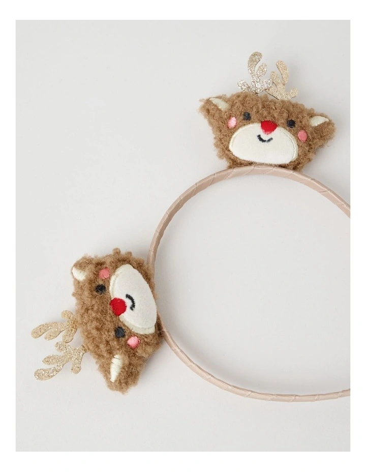 Myer Giftorium Reindeer Headband in Brown image 2