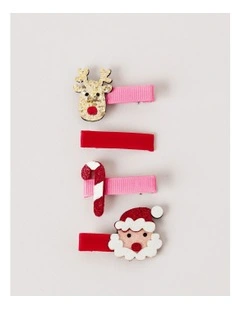 4 Pack Novelty Christmas Clips
