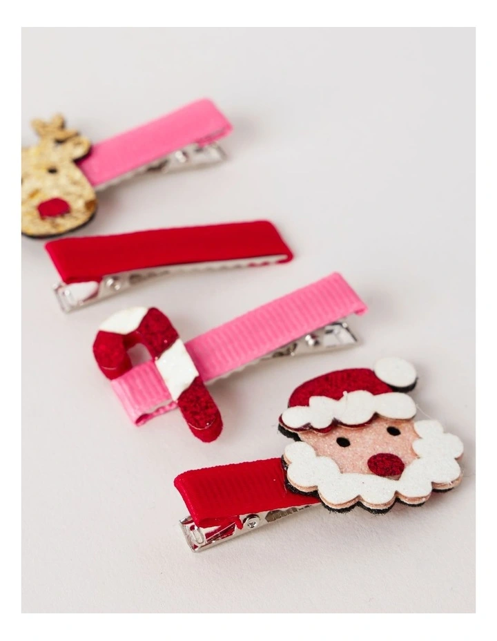 4 Pack Novelty Christmas Clips image 2