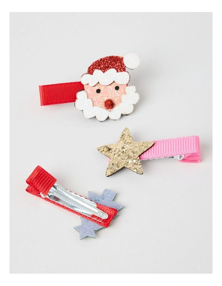 Myer Giftorium 3 Pack Novelty Christmas Hair Clips image 2