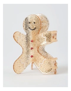 Myer Giftorium Gingerbread Man Claw Clip in Gold