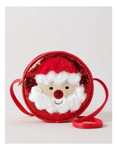Christmas Novelty Fluffy Bag in Red
