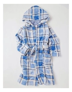 PJ Club Fleece Bear Gown in Blue