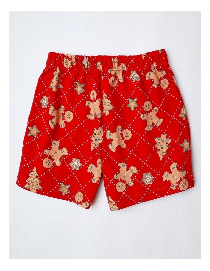 PJ Club Gingerbread Man Pyjama in Crimson image 4