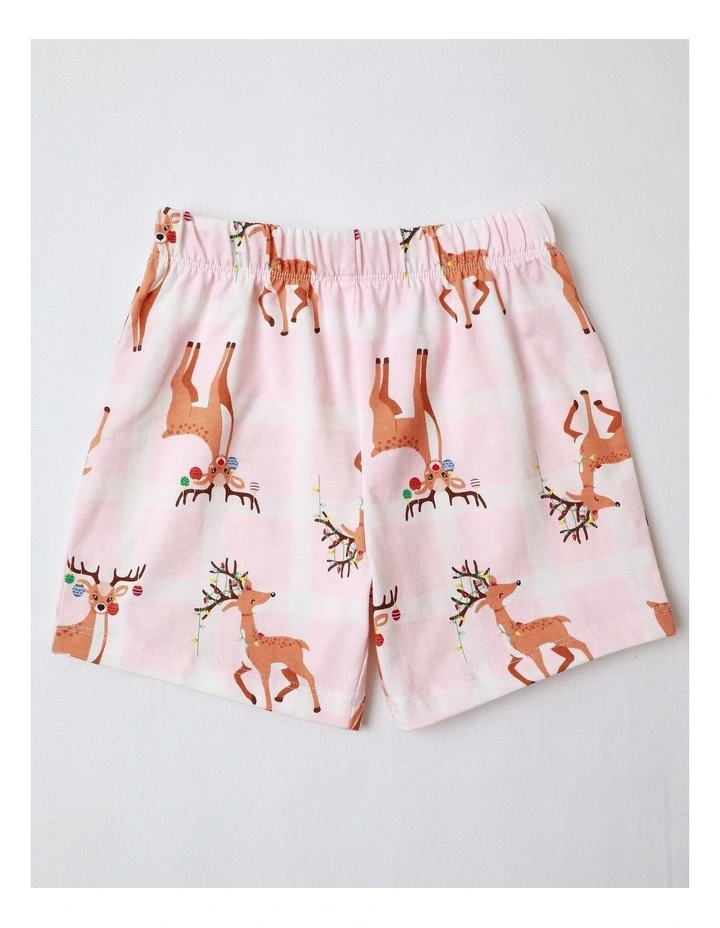 PJ Club Reindeer Pyjama in Rose image 3