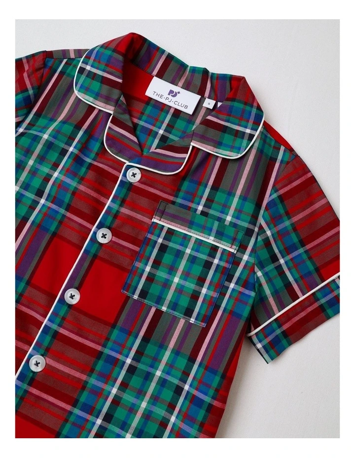 PJ Club Tartan Pyjama in Multi image 2