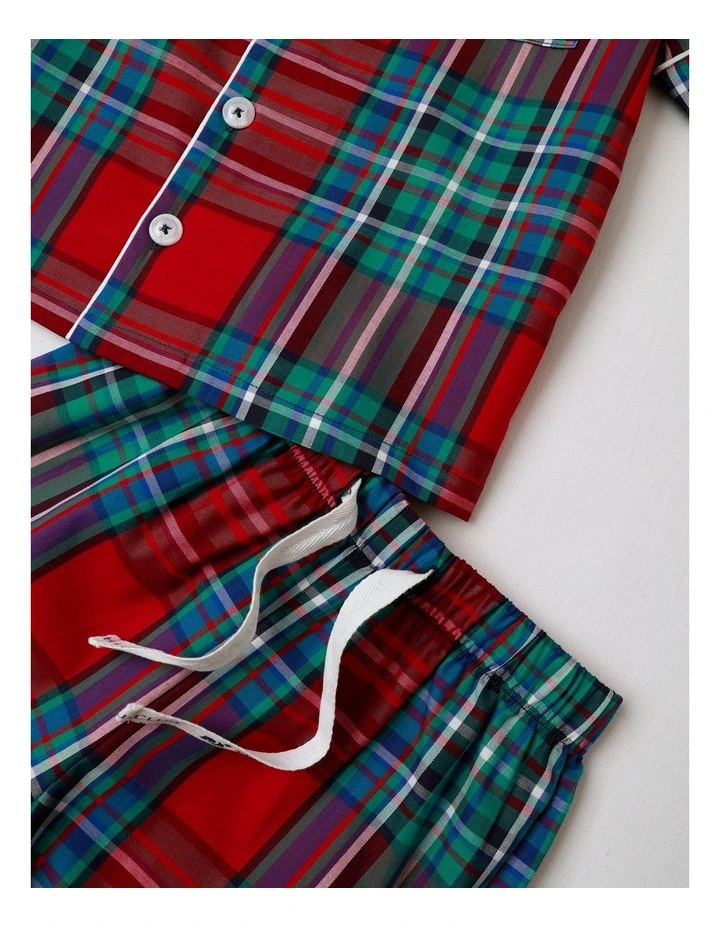 PJ Club Tartan Pyjama in Multi image 5