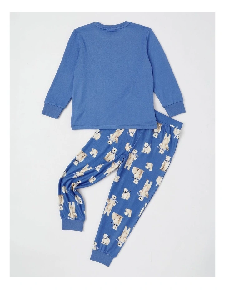 PJ Club Cosy Knit Pyjama in Midnight image 3